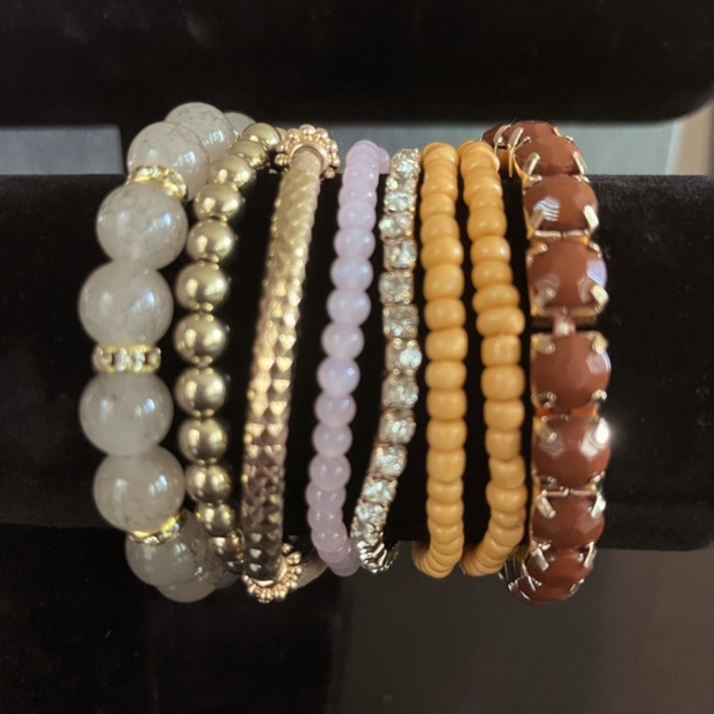 ❤️Bracelet set - gold and brown